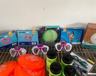 Swimming  pool floors and Googles