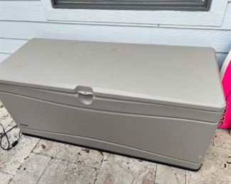 Two outdoor storage containers