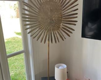 Decorative medal on a wood block