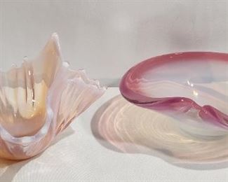 Pink Fostoria & Murano Glass