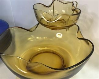 MCM Anchor Hocking chip and dip trio