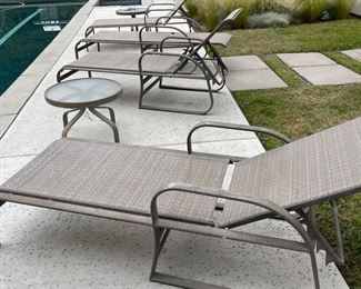 4 great patio lounges and 2 side tables