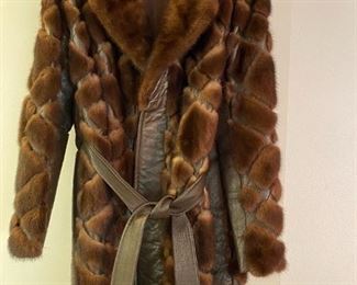 Vintage Mink and Leather Stroller