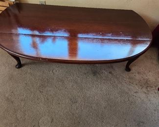 Oval fold down Coffee table 