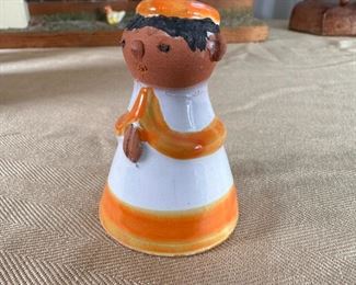 Pottery boy figure