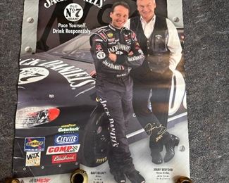 Signed Jack Daniels Dave Blaney poster