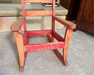 Child's rocking chair frame