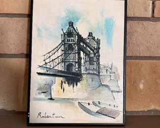 Tower Bridge painting by Roberton