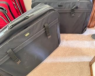 Two large Travel Well rectangular suitcases (perfect for artwork or tradeshow displays