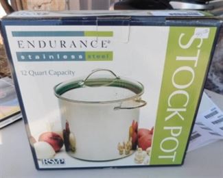 Endurance 12 qt Stainless Stock Pot - New