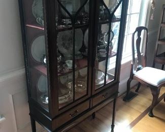 Antique Glass Display Cabinet $ 378.00