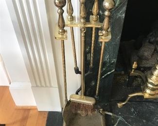 Brass Fireplace Set $ 58.00