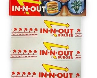 In-N-Out Burger Bumper Sticker Paper Hats.