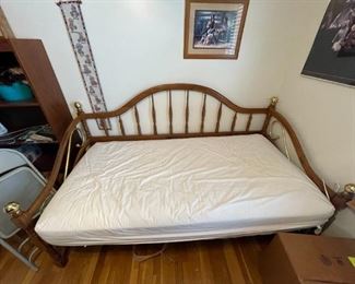 Twin day bed with frame. Mattress is also available for purchase - Sealy brand.