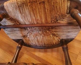 antique dark windsor chair bottom