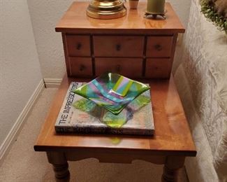 pair matching side tables