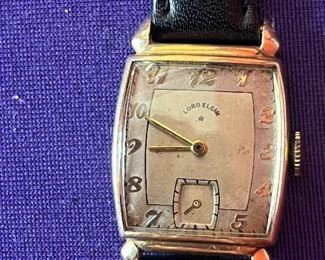 Lord Elgin 14k gold filled watch, works