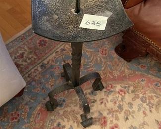 Large heavy floorstanding candle stand