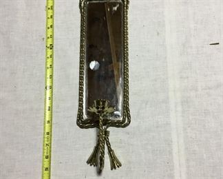 Mirrored wall candleholder