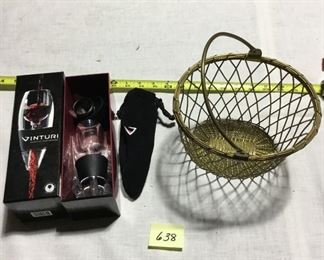 Vinturi and brass basket