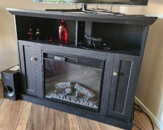 Electric Fireplace TV Console 