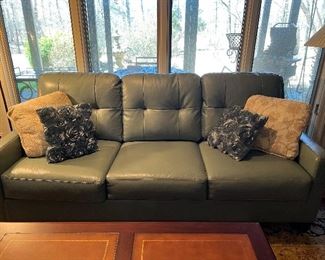 leather sofa'