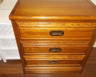 triple drawer night stand