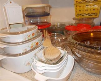 Corning and clear Pyrex