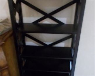 Black bookshelf