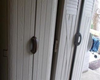 Heavy duty yard storage sheds