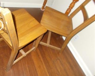 2 chairs would work with table
