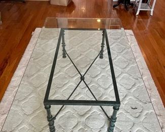 IRON & GLASS TABLE
