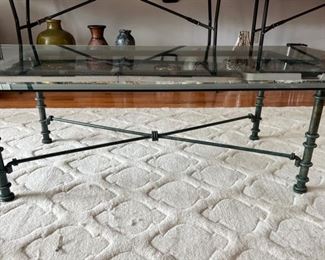 IRON & GLASS TABLE 