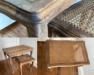 Pair Nesting Cane Tables