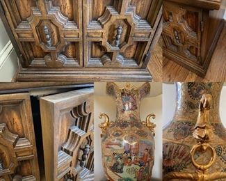 Pair Mid Century Square Retro End Tables
Pair Extra Large Japanese Vase/Lamps