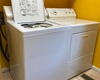 White Maytag Quiet Plus Washer & Kenmore Dryer