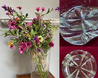  Krosno Poland Large Heavy Crystal Ashtray from the 60’s
Faux Floral Arrangement