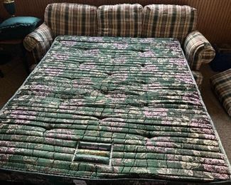 Be prepared for the next power outage for when your family or friends have to come stay with you. This is a very nice and clean broyhill sleeper sofa unable to help move or load please bring help and a dolly  