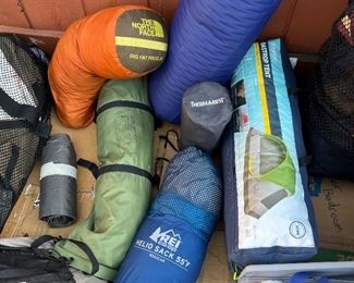 The north face, REI, Coleman, SLUMBERJACK