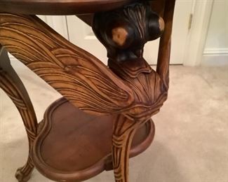 Dragonfly Table with Inlaid Top. SOLD