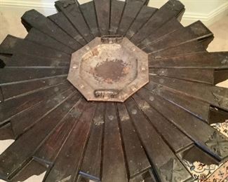 70's Vintage Spanish Revival Octagon Coffee Table w/ Fire Pit