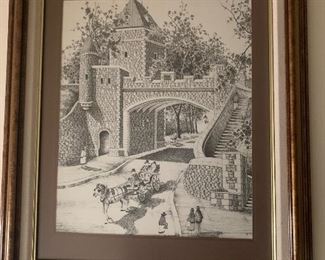 Pen Ink Drawing Print