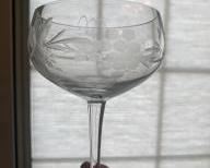 Etched Cocktail Glass