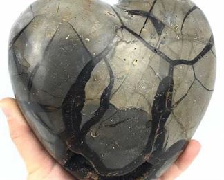 Large Septarian Heart w/ Druzy Wow!
