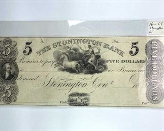 18XX The Stonington Bank, CT $2 Note, XF