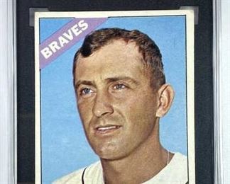 1966 Topps #28 Phil Niekro, HOF SGC 4