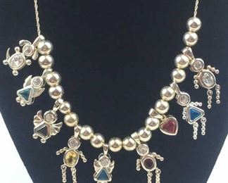 Sterling Silver Family People Birthstone Charm Nkl