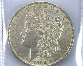 1889 Morgan Silver Dollar, Nice XF/AU