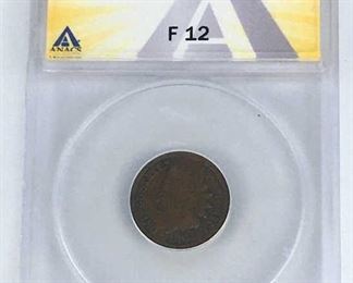 1864 Indian Head Cent, ANACS Fine-12