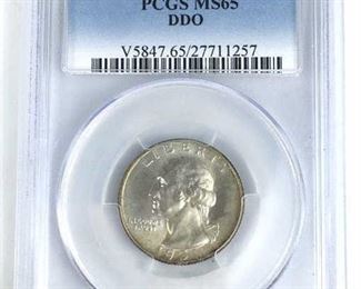 1951-D Double Die Obv. Washington 25c PCGS